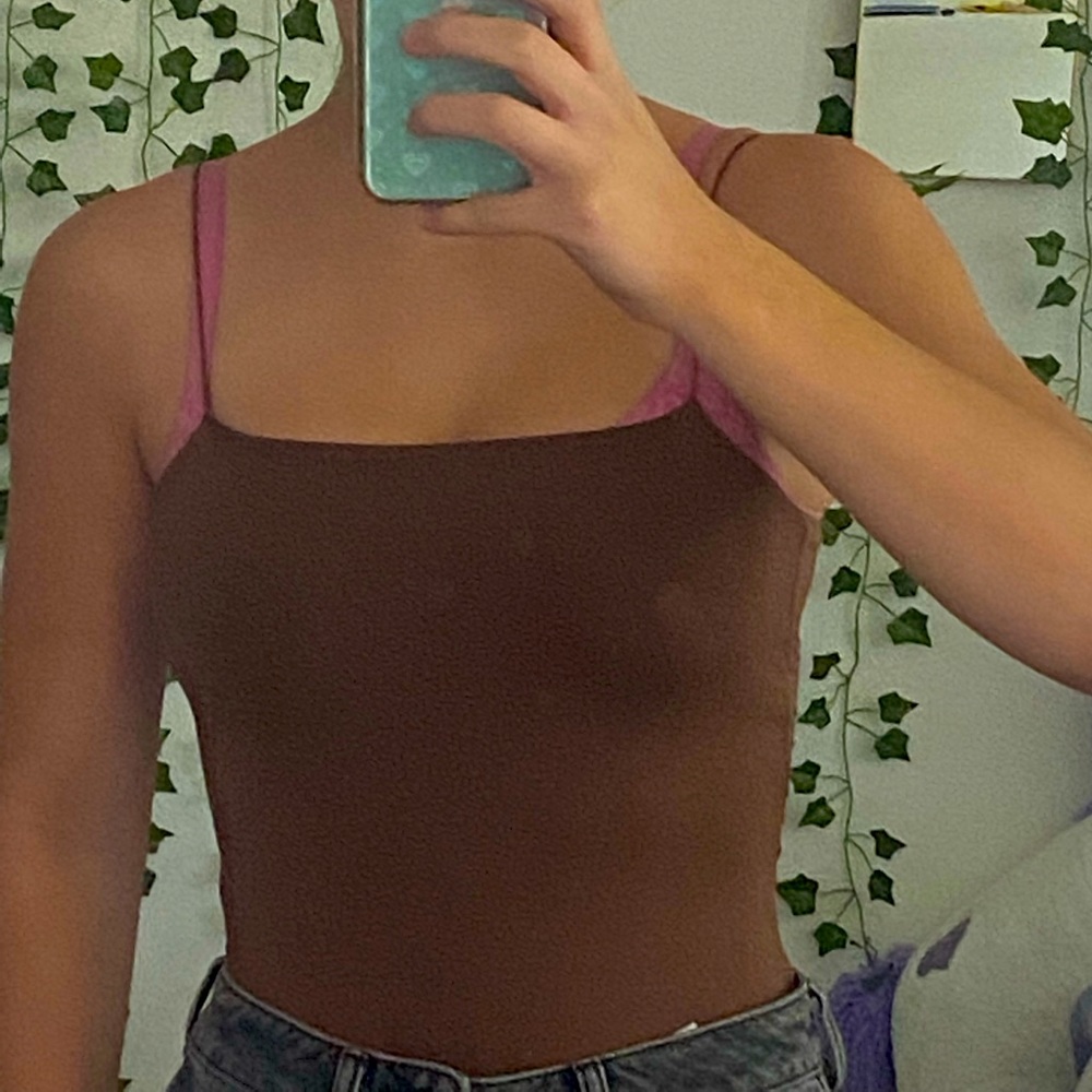Shein brown bodysuit